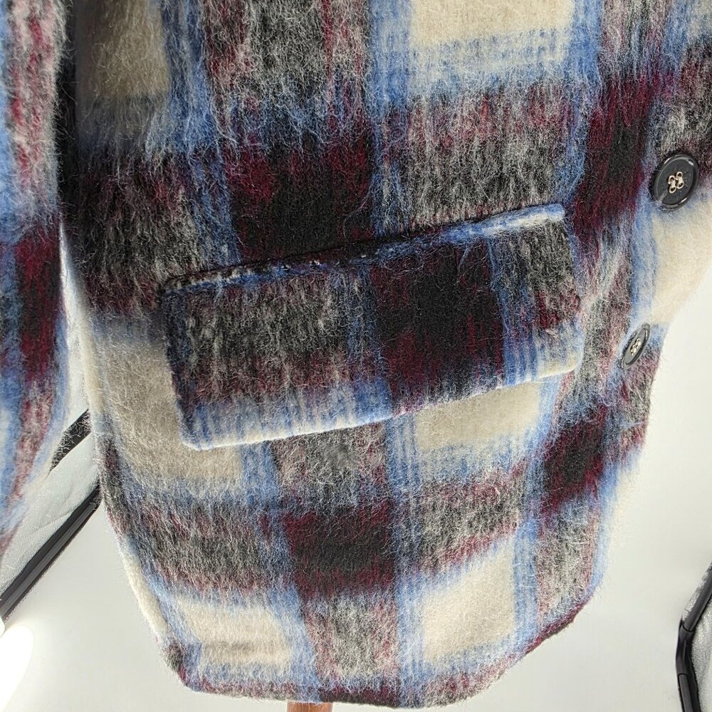 Central Park West Womens Plaid Wool Blazer Jacket Size S - Picture 6 of 15